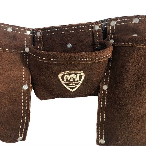 McQuire Nicholas MN 1932 Tool & Nail Belt Contractor Framing Leather - Picture 4 of 11